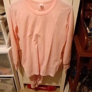 Kids Pink Long Sleeve Shirt